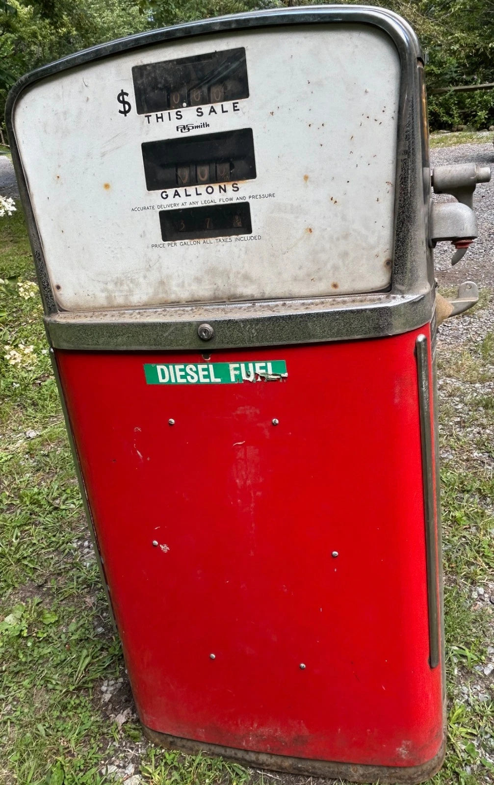 Vintage A.O. Smith Gas Pump Model 483 Original 1950s Retro Gas Station LOCAL PICKUP ONLY - NO SHIPPING