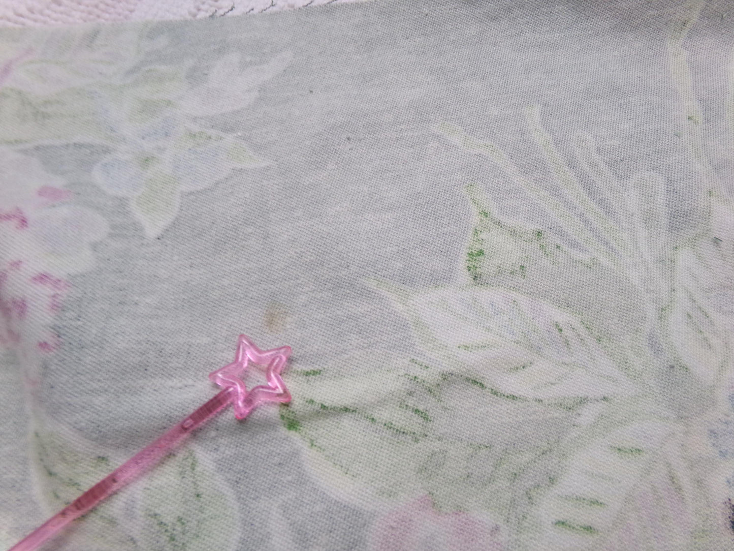 Vintage Waverly Fabric Rose Caprice Green Floral Barkcloth Style 19x21"