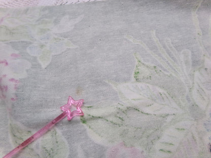 Vintage Waverly Fabric Rose Caprice Green Floral Barkcloth Style 19x21"