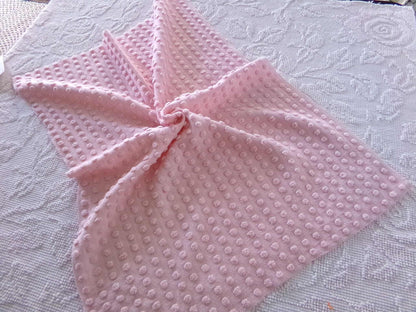 Nubby Pink Popcorns Vintage Chenille Bedspread Fabric, Textured Pop Dots 18" x 25" Piece