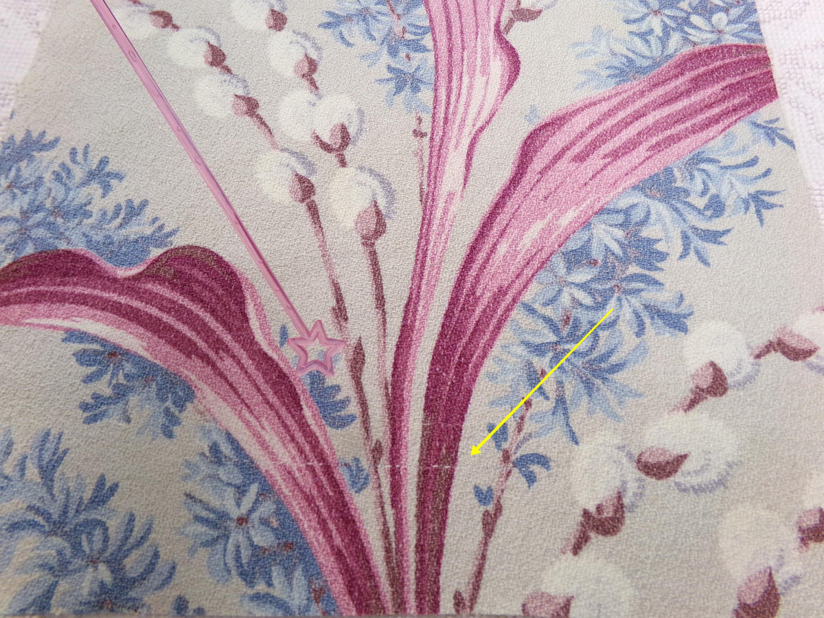 Vintage Barkcloth Fabric, Pussy Willow Design, 16x24" Piece