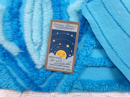Electric Blue Vintage Chenille Fabric, Wild BOLD Sewing & Quilt Material, 30" x 23" piece